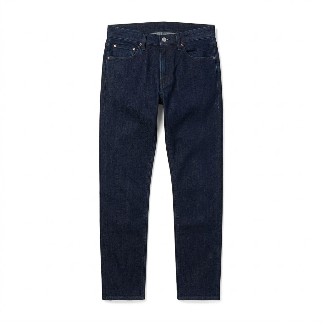 Clean Dark Indigo Stretch Denim Jeans