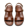 Refined Leather T-Bar Sandals