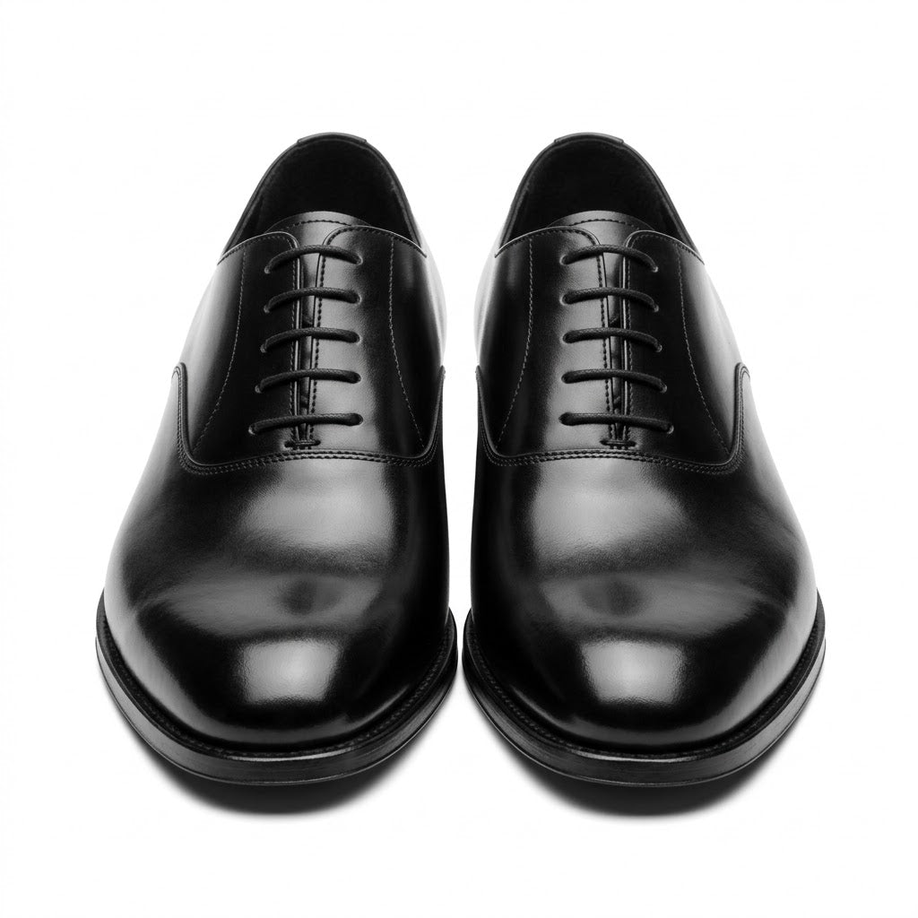 Classic Black Leather Oxford Shoes