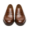 Sleek Leather Penny Loafers