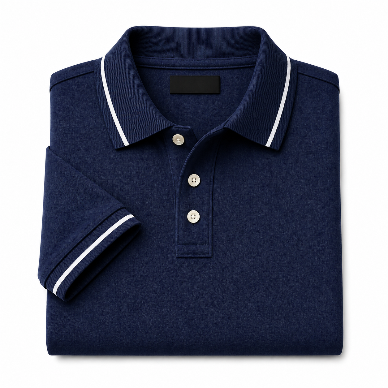 Premium Cotton Piqué Polo Shirt – Navy Blue | Glorius Foster